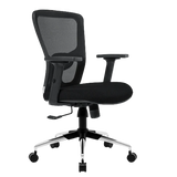 Kepler Brooks Zeus Mid Back Mesh Office Chair (Black)