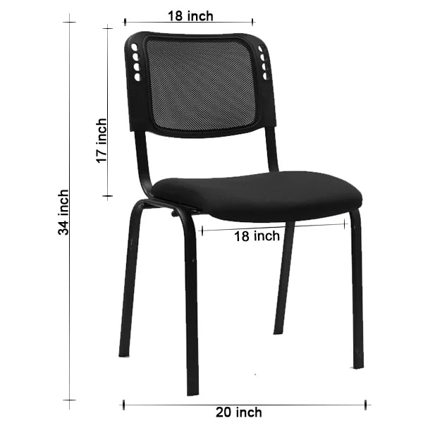 Kepler Brooks Arven Visitor Chair with Metal Frame