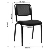 Kepler Brooks Arven Visitor Chair with Metal Frame