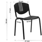 Kepler Brooks Strato Visitor Chair with Metal Frame