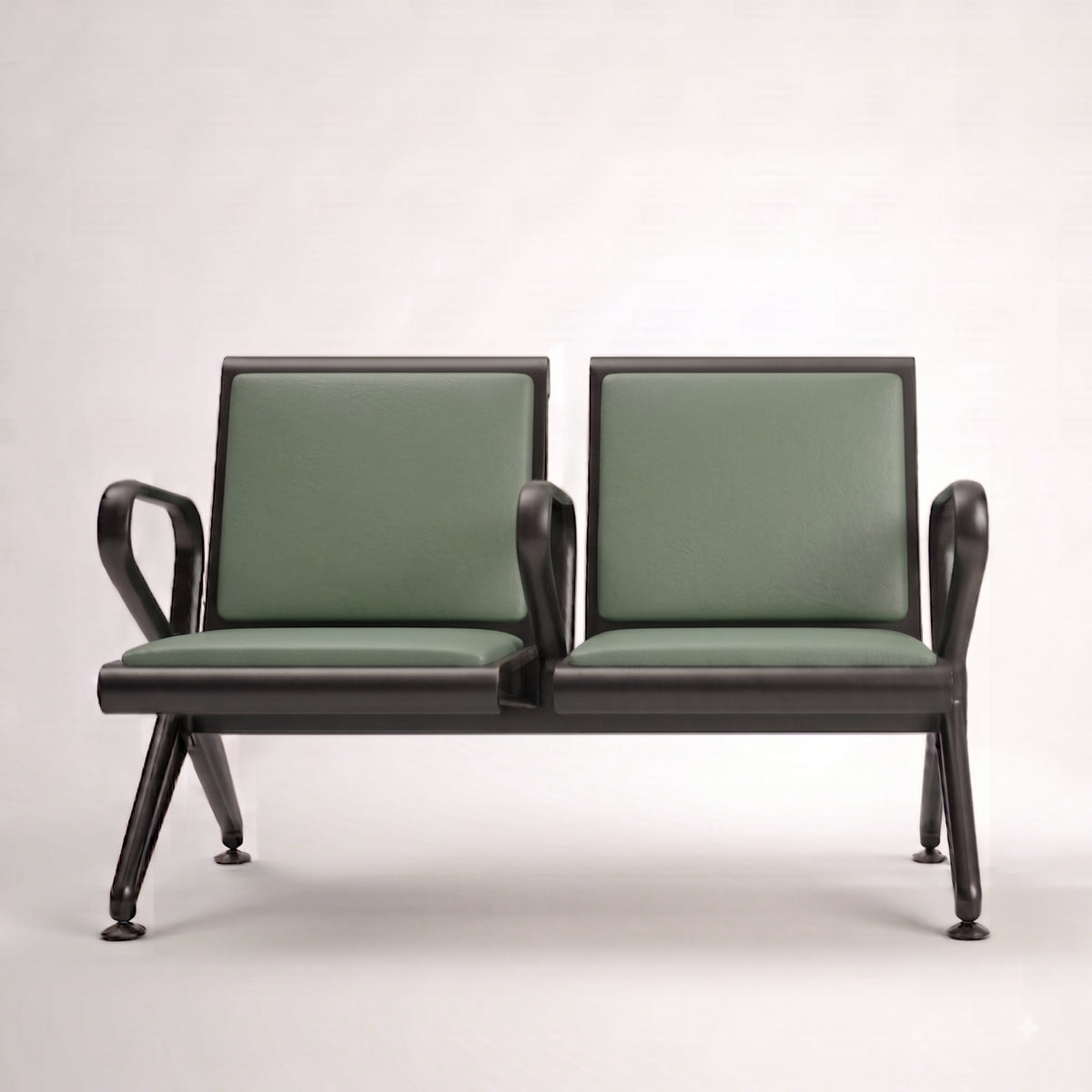Kepler Brooks Trinity Waiting Chair with Centre Arms and Cushion