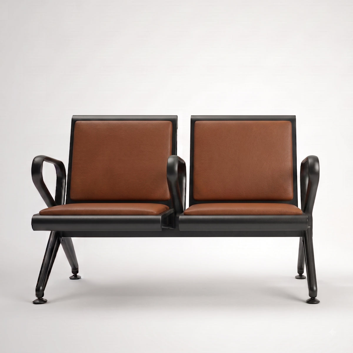 Kepler Brooks Trinity Waiting Chair with Centre Arms and Cushion