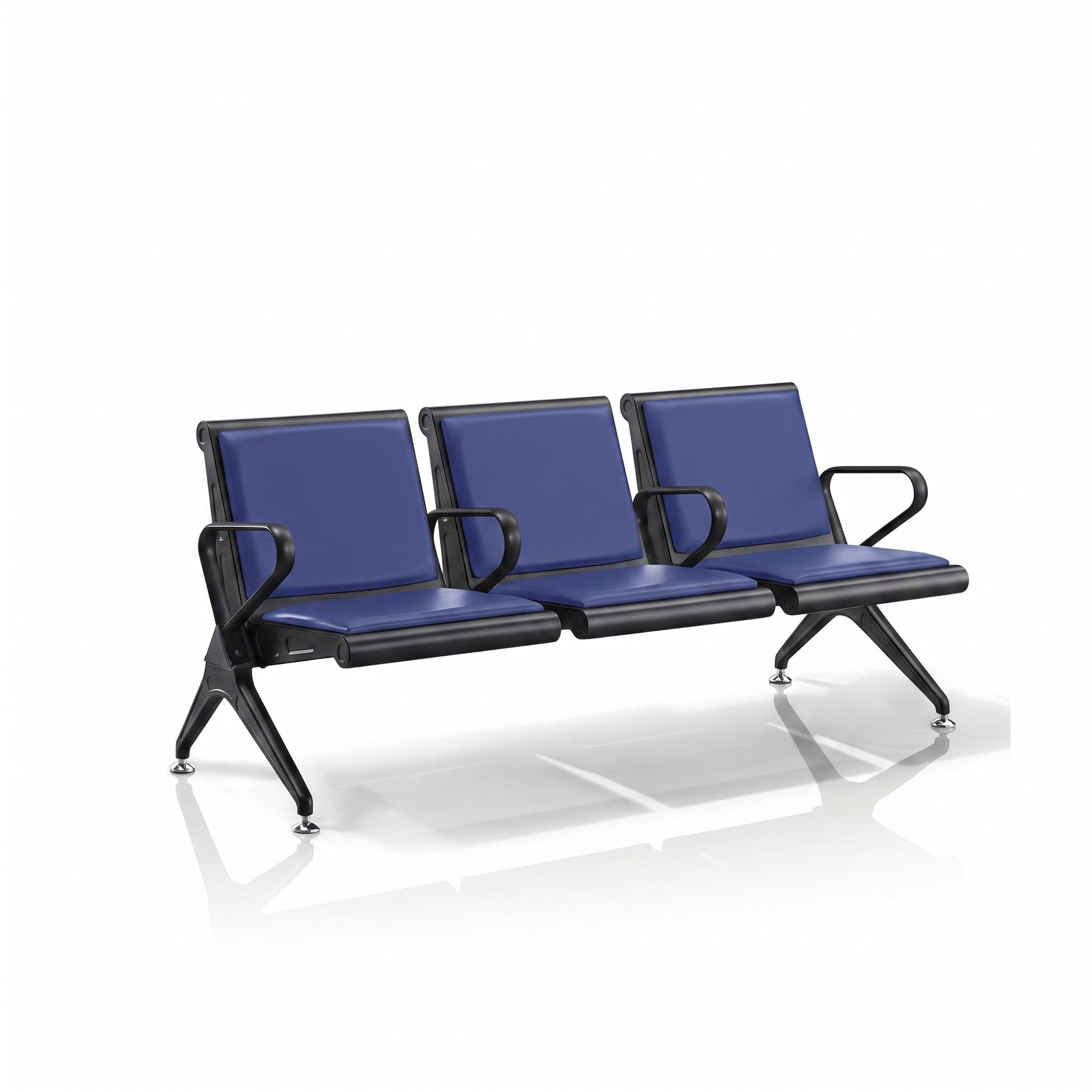 Kepler Brooks Trinity Waiting Chair with Centre Arms and Cushion