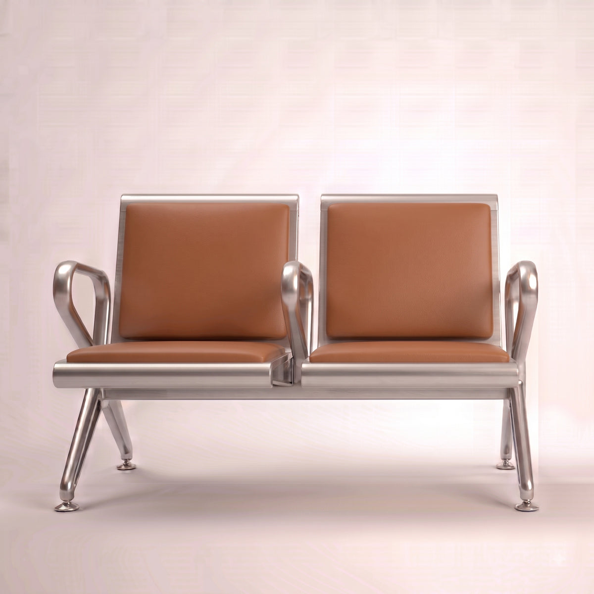 Kepler Brooks Trinity Waiting Chair with Centre Arms and Cushion