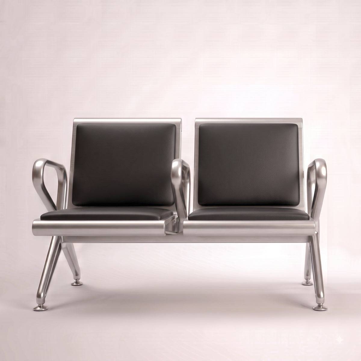 Kepler Brooks Trinity Waiting Chair with Centre Arms and Cushion