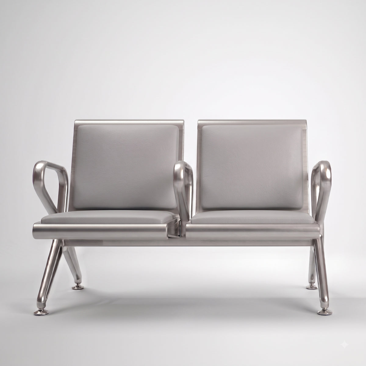 Kepler Brooks Trinity Waiting Chair with Centre Arms and Cushion
