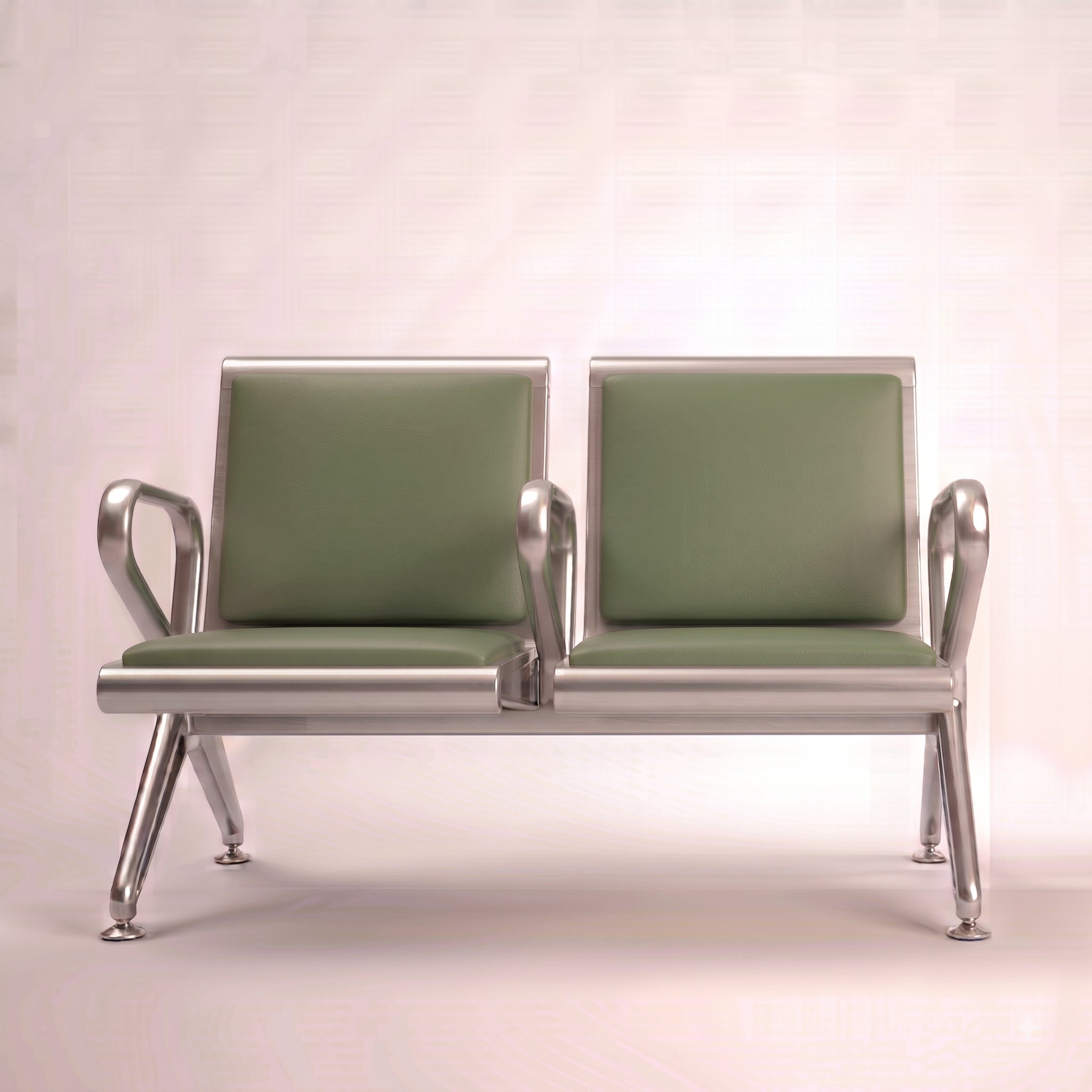 Kepler Brooks Trinity Waiting Chair with Centre Arms and Cushion