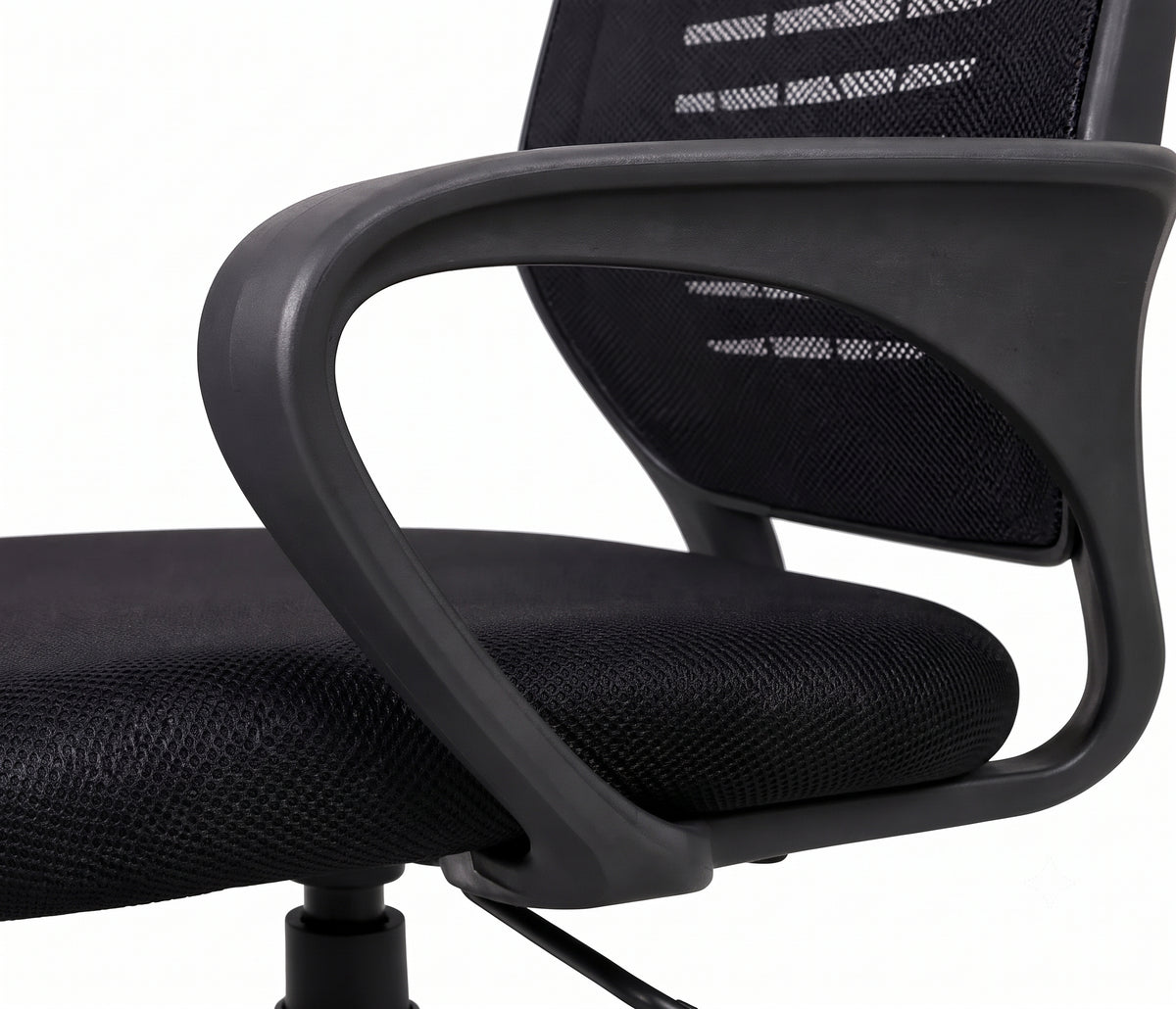 Kepler Brooks Elan Mid Back Mesh Office Chair (Black)