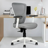 Kepler Brooks Zeus Mid Back Mesh Office Chair (White Frame)