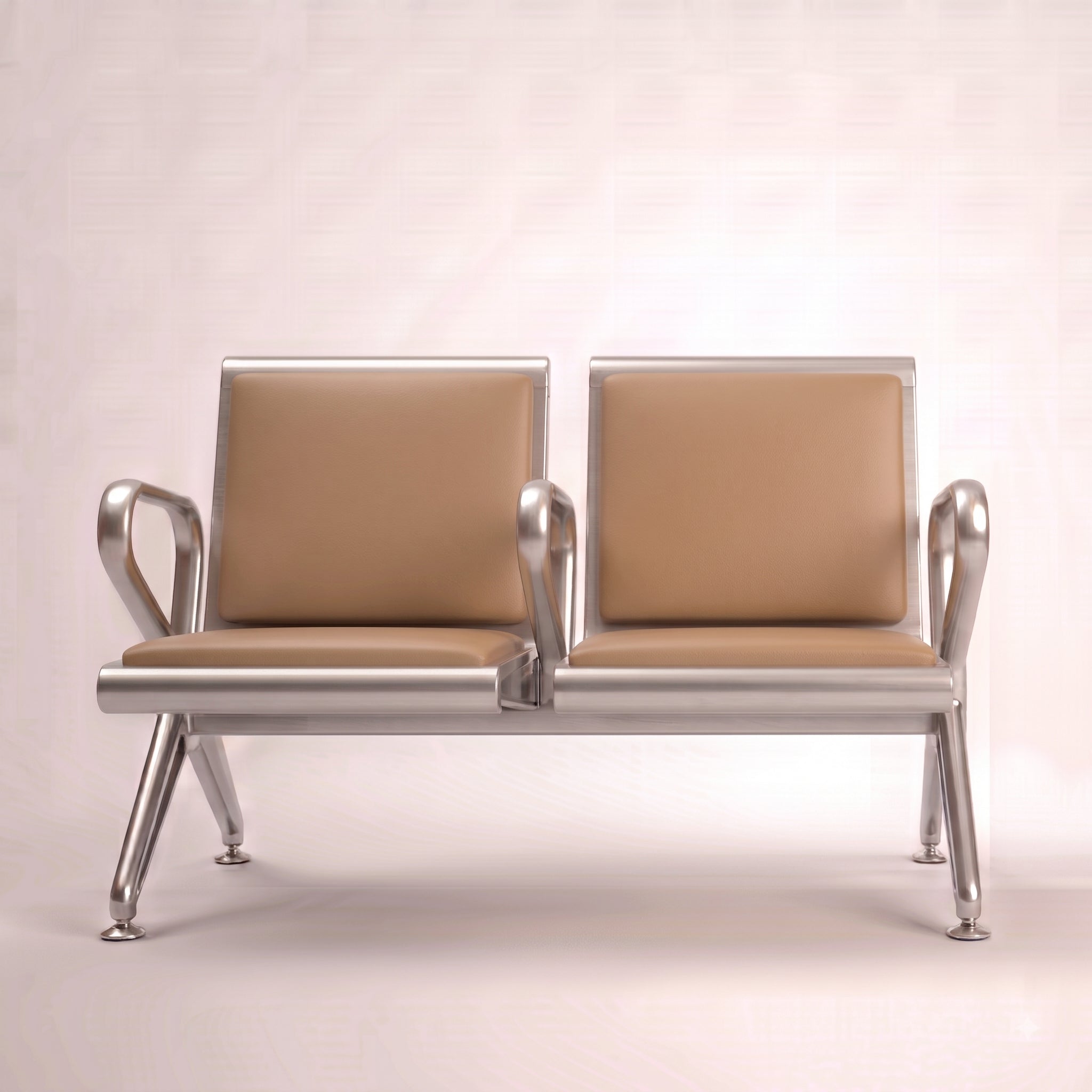 Kepler Brooks Trinity Waiting Chair with Centre Arms and Cushion