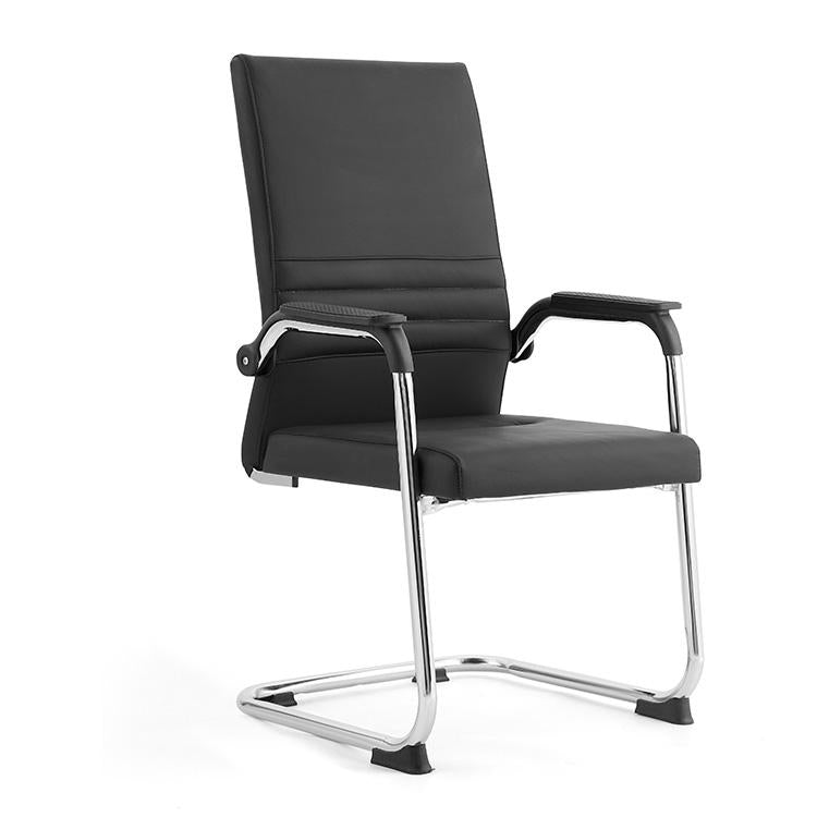Kepler Brooks Lexis Leatherette Visitor Chair with Metal Frame