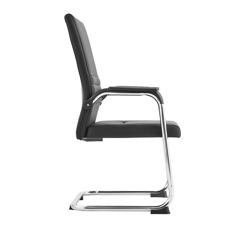 Kepler Brooks Lexis Leatherette Visitor Chair with Metal Frame