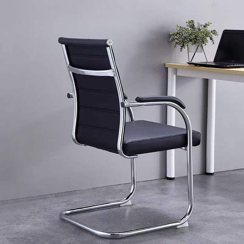 Kepler Brooks Vector Leatherette Visitor Chair with Metal Frame