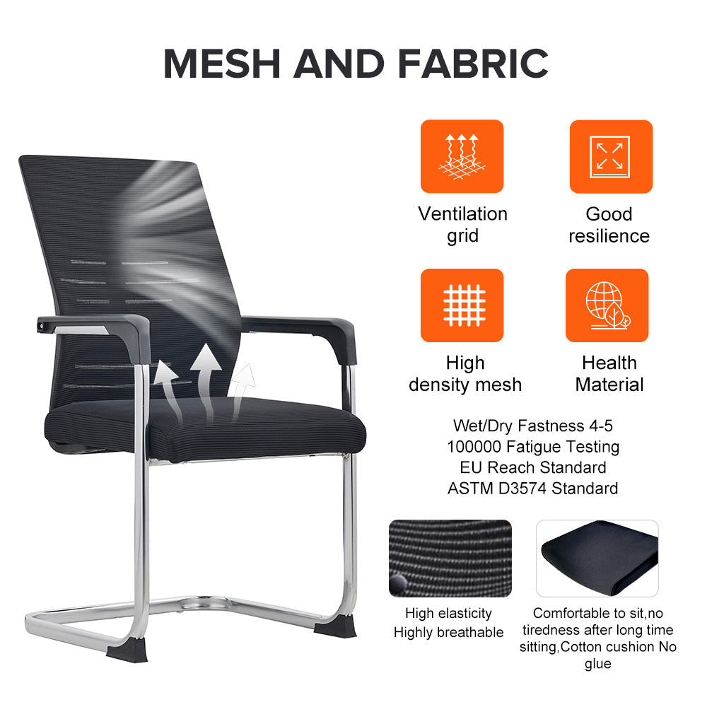 Kepler Brooks Yuvo Visitor Chair with Metal Frame