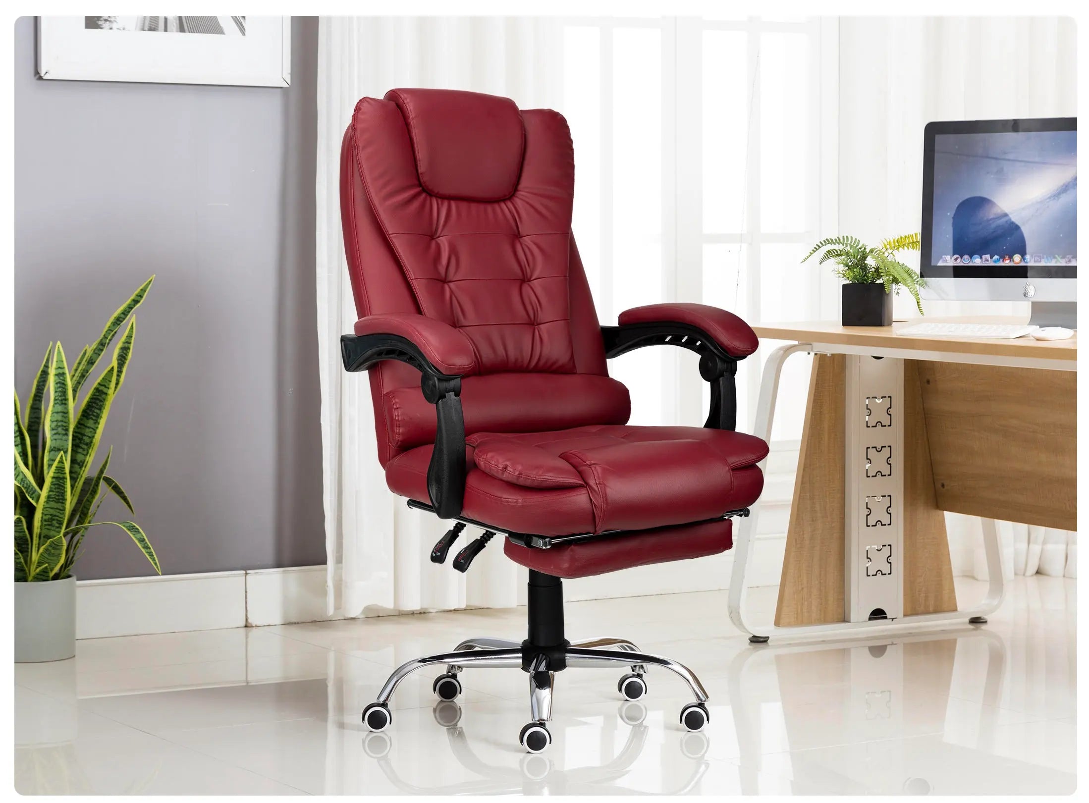 Kepler Brooks Italia High Back Leatherette ErgoSmart Office Chair