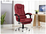 Kepler Brooks Italia Leatherette Ergo Smart High Back Office Chair with Recliner | Flexible Padded Arms, Leg Rest with Multi-Synchro Tilt Lock Mechanism