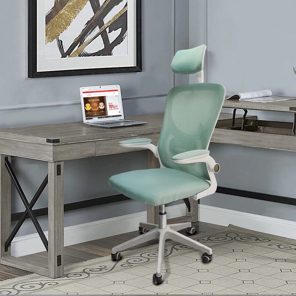 Office chair with flip up armrests 2025