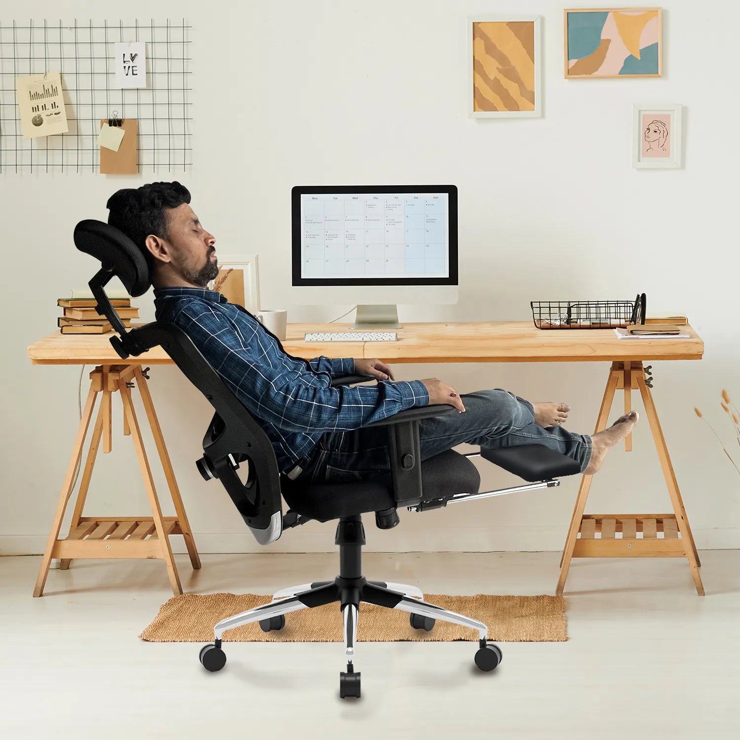Kepler Brooks Zeus Pro High Back Mesh Office Chair (Black)