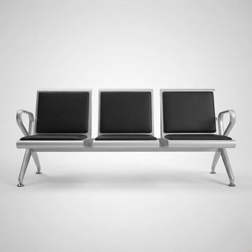 Kepler Brooks Trinity Waiting Chair with Cushion ( without centre arms )