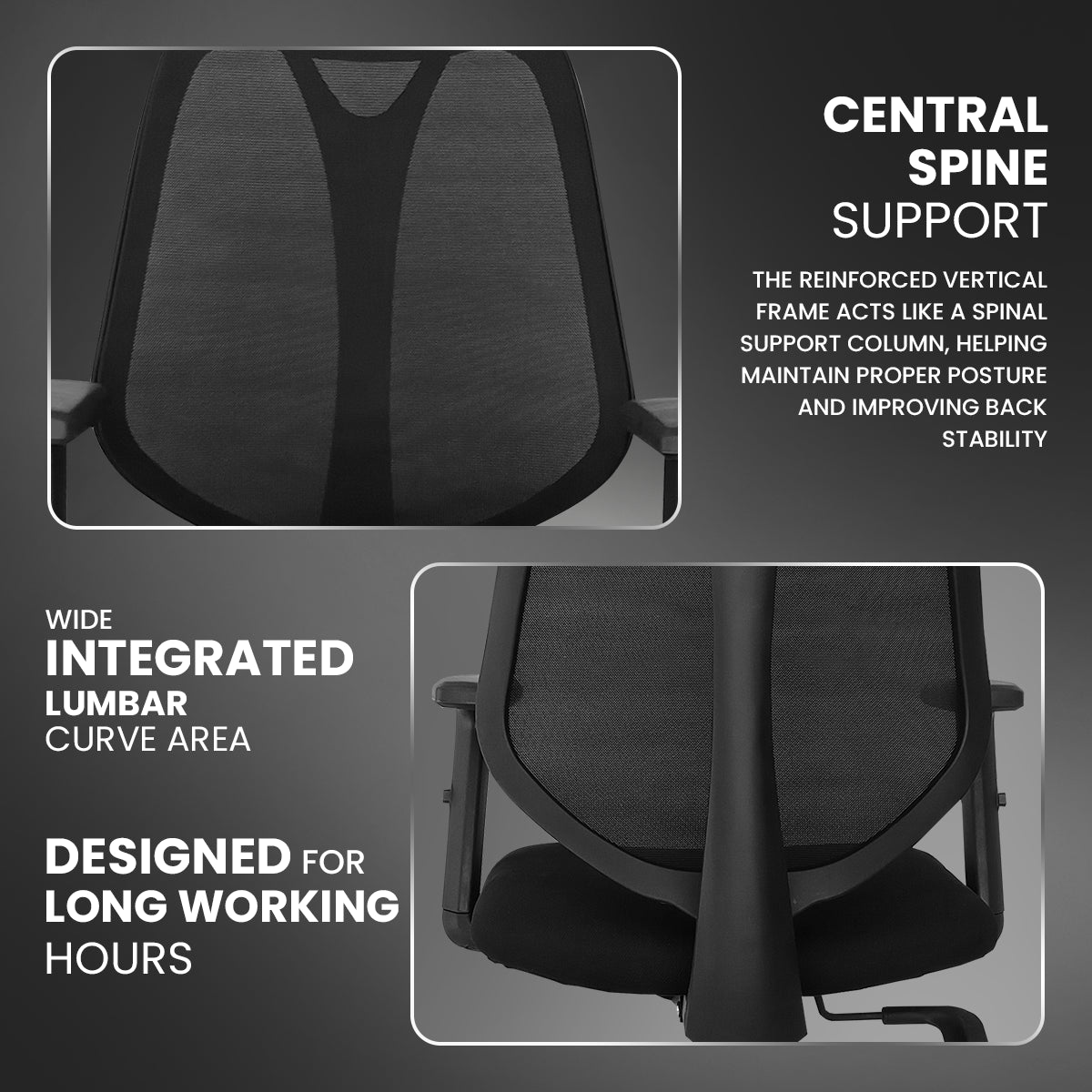 Kepler Brooks Pulse Premium Mid Back Mesh Office Chair