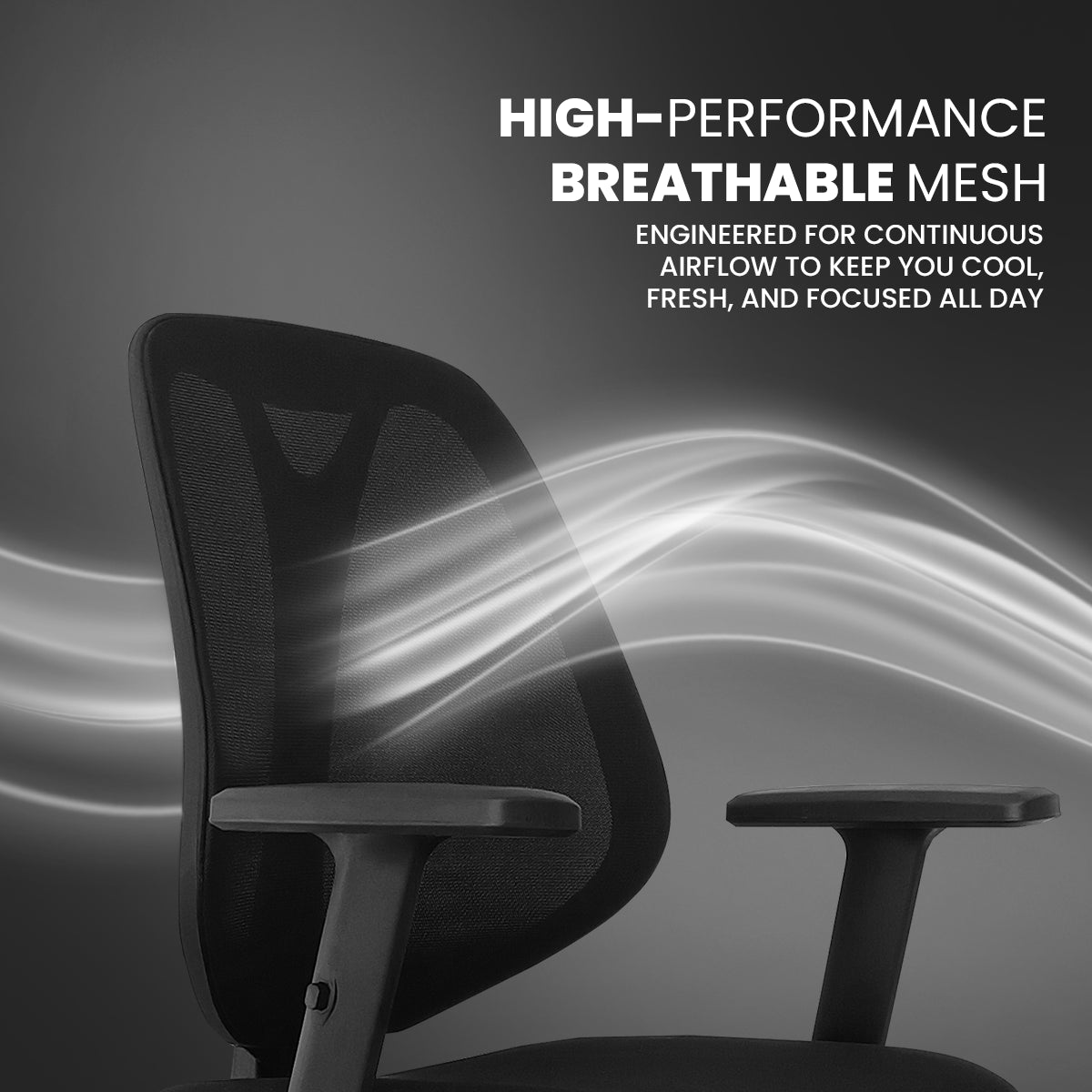 Kepler Brooks Pulse Premium Mid Back Mesh Office Chair