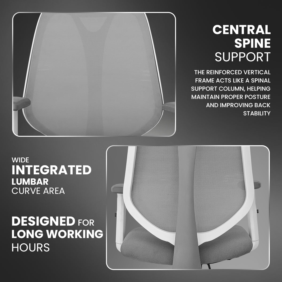 Kepler Brooks Pulse Premium Mid Back Mesh Office Chair