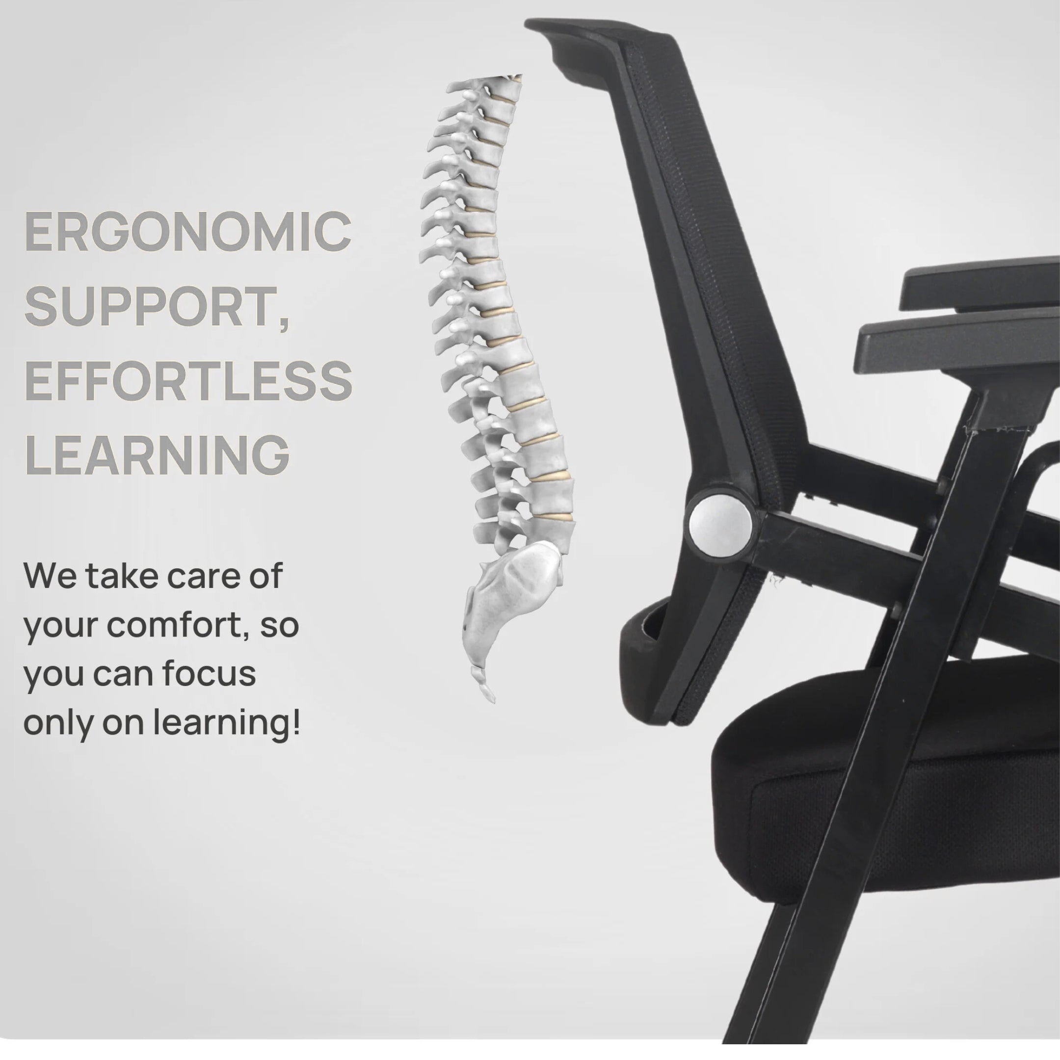 Kepler Brooks Avanta Training Chair with Writing Pad