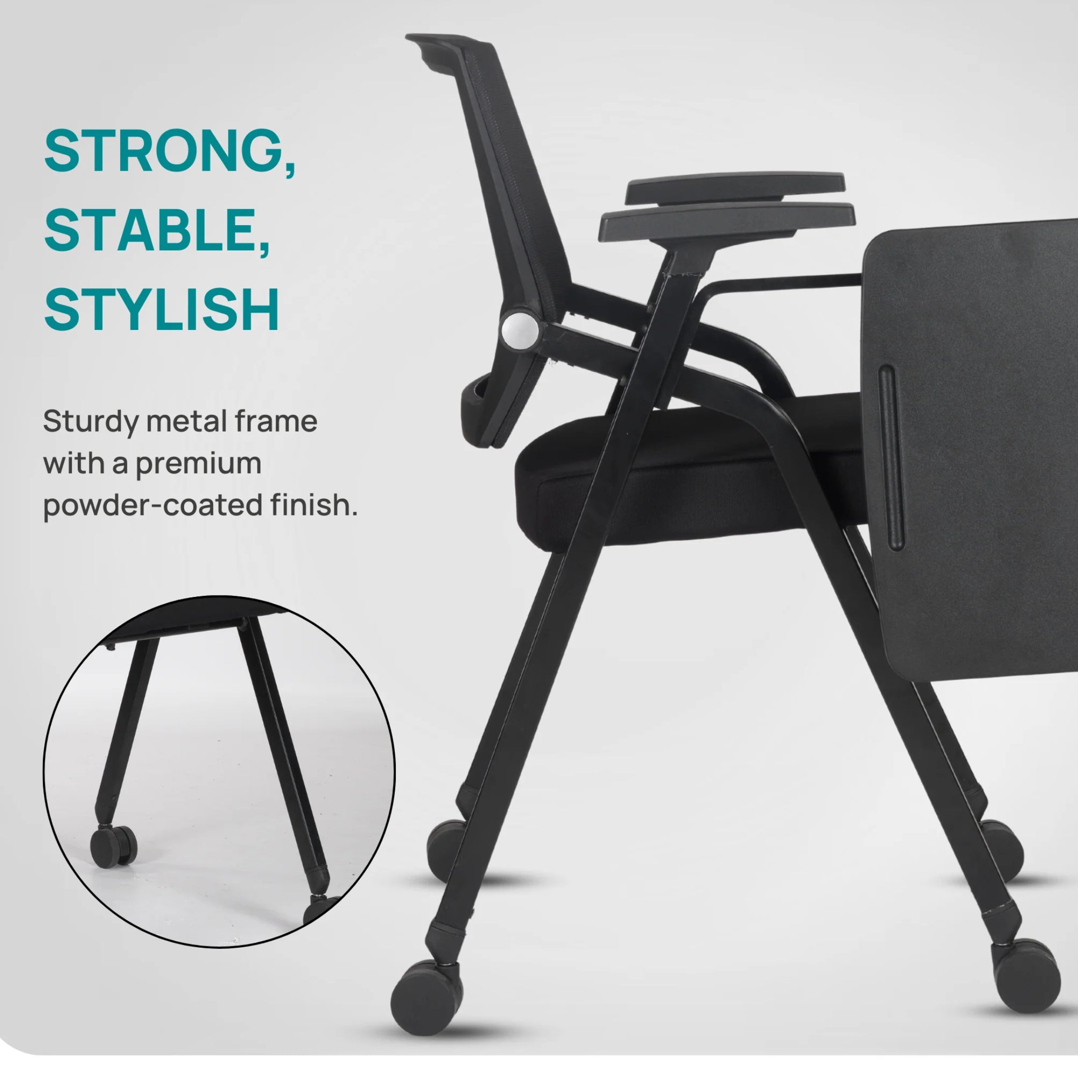 Kepler Brooks Avanta Training Chair with Writing Pad