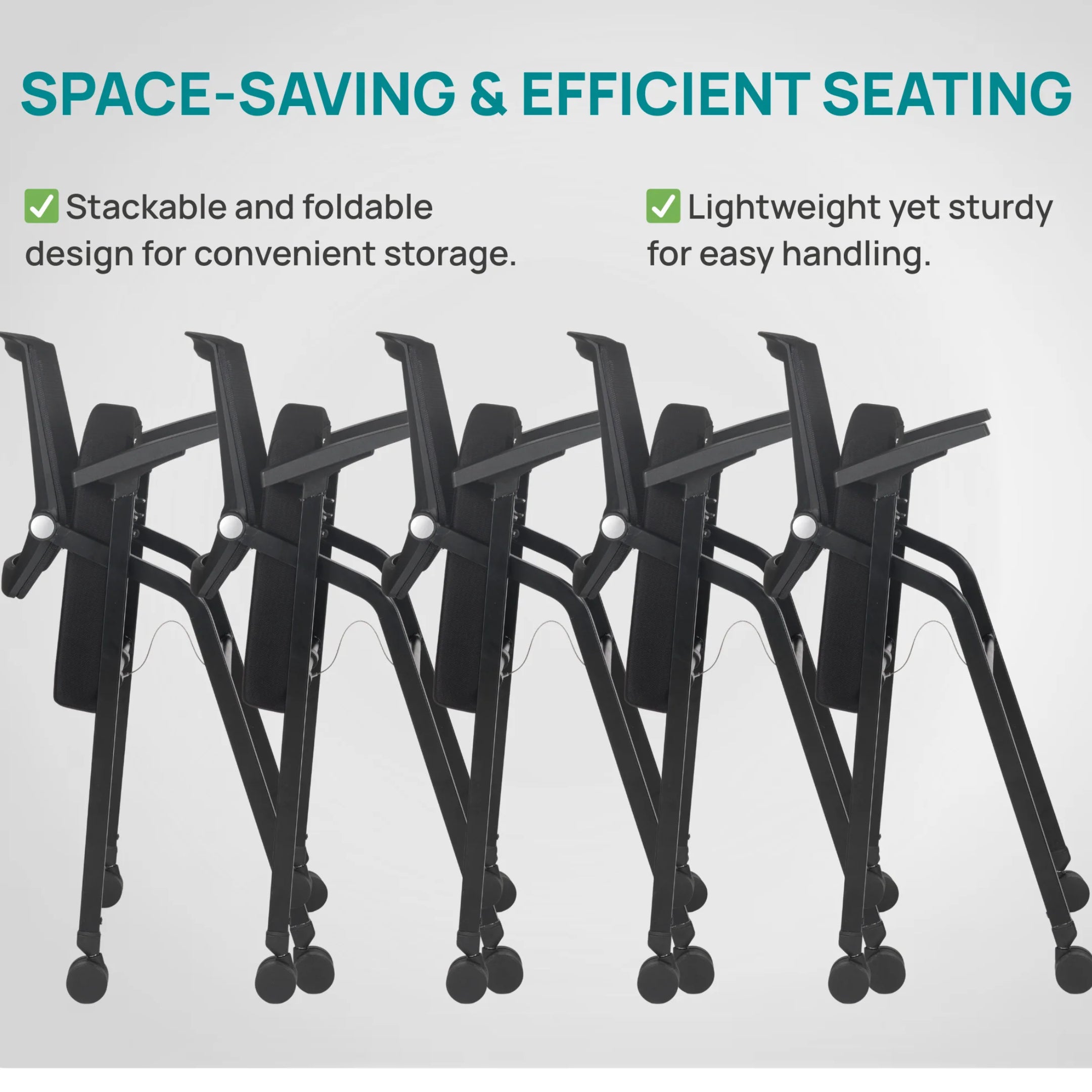 Kepler Brooks Avanta Training Chair with Writing Pad