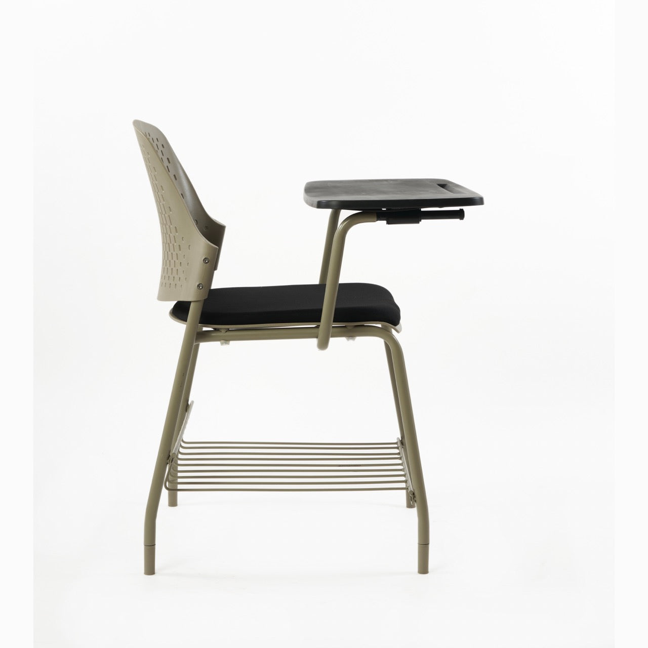 Kepler Brooks Cosmo Training Chair with Under Storage , Cushion and Writing Pad ( Multi Color )