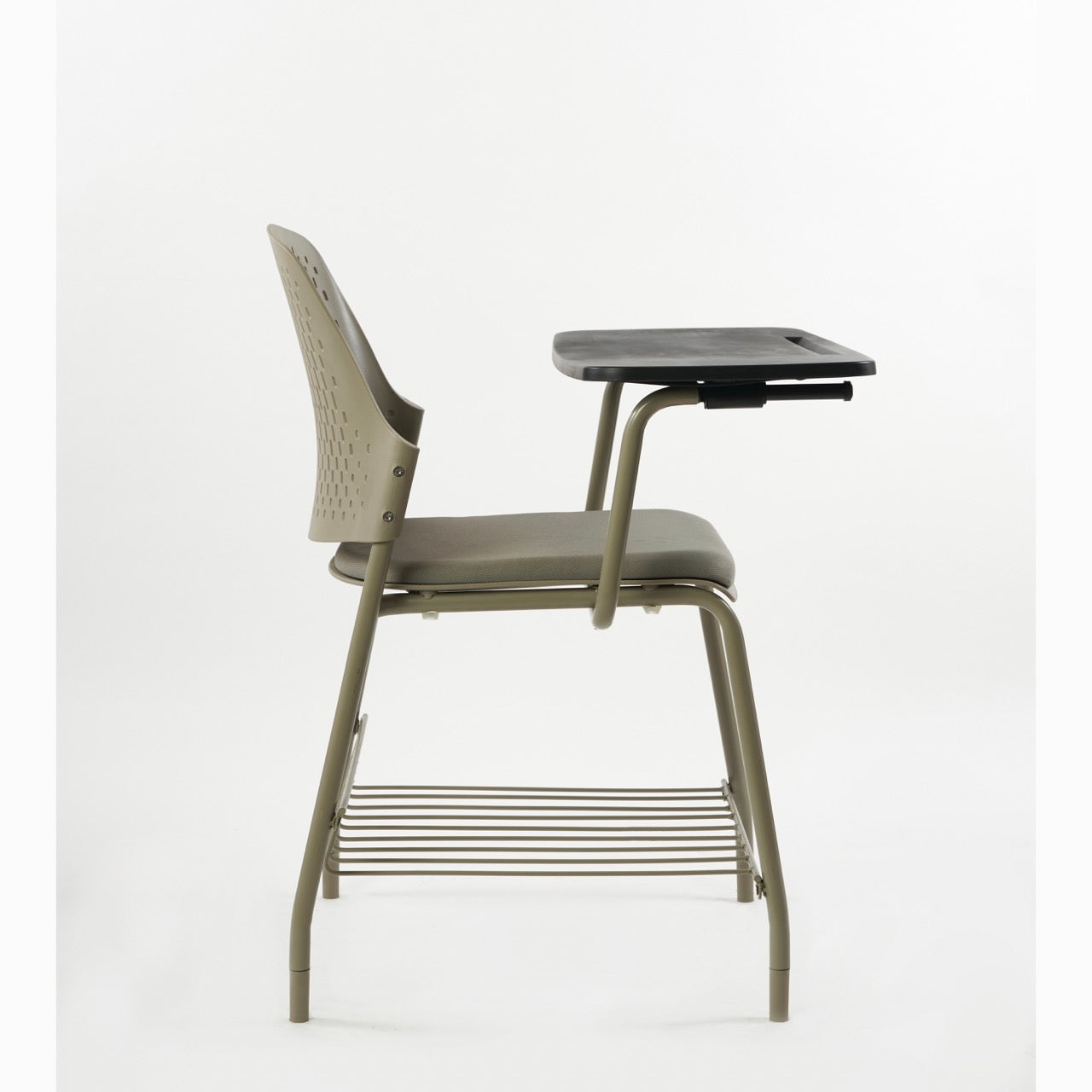 Kepler Brooks Cosmo Training Chair with Under Storage , Cushion and Writing Pad ( Multi Color )