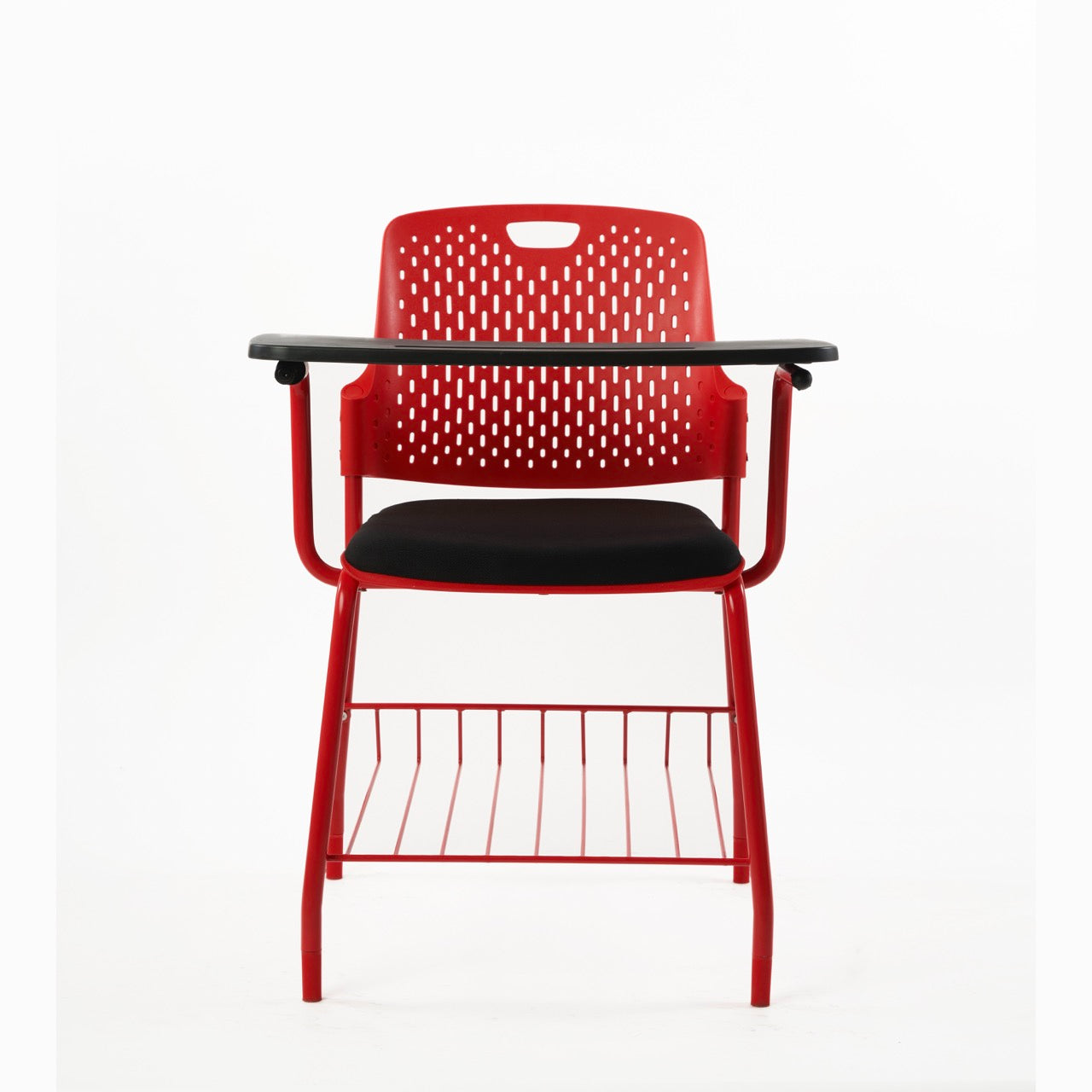 Kepler Brooks Cosmo Training Chair with Under Storage , Cushion and Writing Pad ( Multi Color )