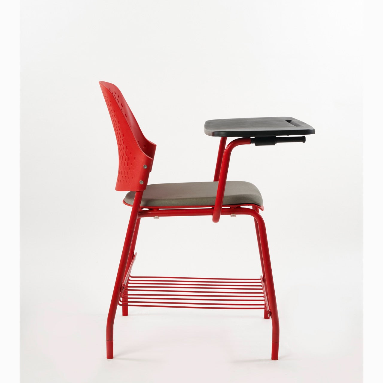 Kepler Brooks Cosmo Training Chair with Under Storage , Cushion and Writing Pad ( Multi Color )