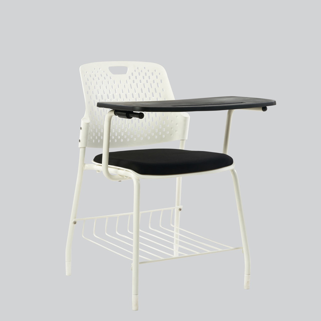 Kepler Brooks Cosmo Training Chair with Under Storage , Cushion and Writing Pad ( Multi Color )