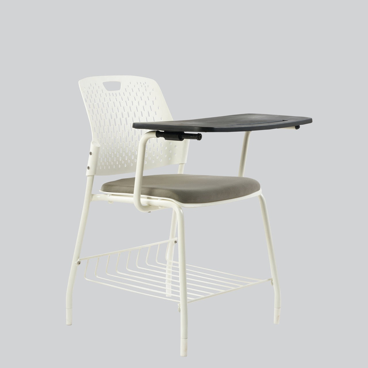 Kepler Brooks Cosmo Training Chair with Under Storage , Cushion and Writing Pad ( Multi Color )