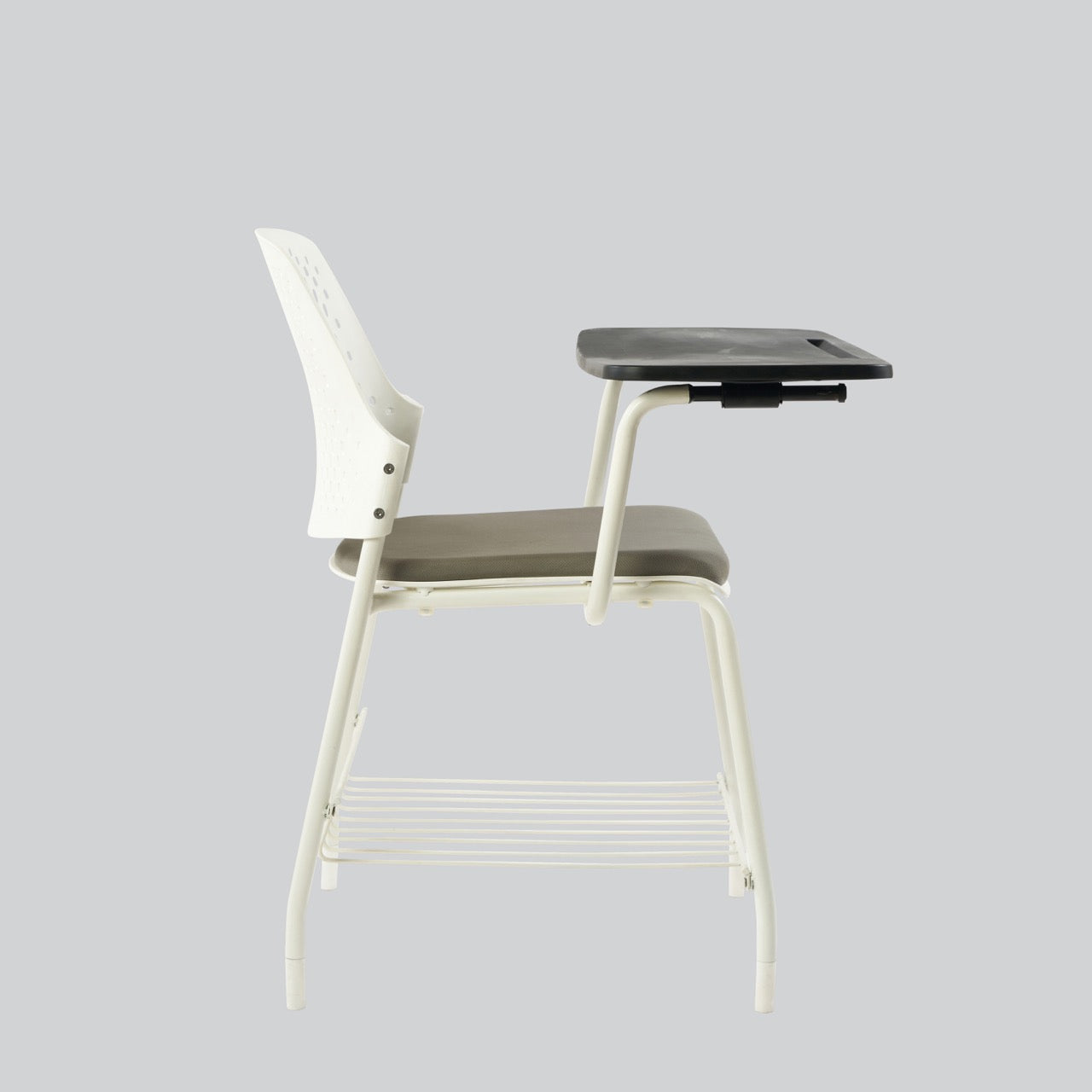 Kepler Brooks Cosmo Training Chair with Under Storage , Cushion and Writing Pad ( Multi Color )