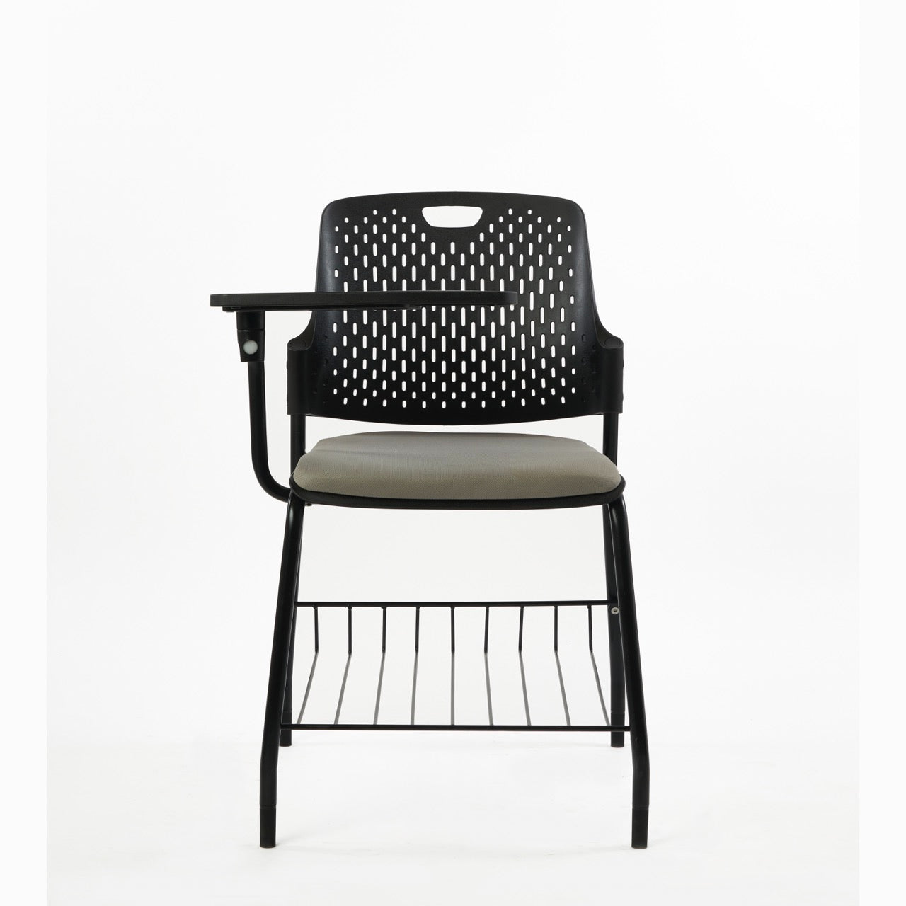 Kepler Brooks Cosmo Training Chair with Under Storage , Cushion and Writing Pad ( Multi Color )