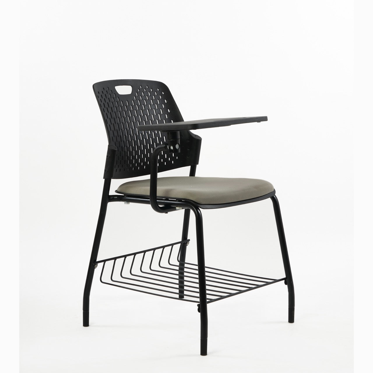 Kepler Brooks Cosmo Training Chair with Under Storage , Cushion and Writing Pad ( Multi Color )