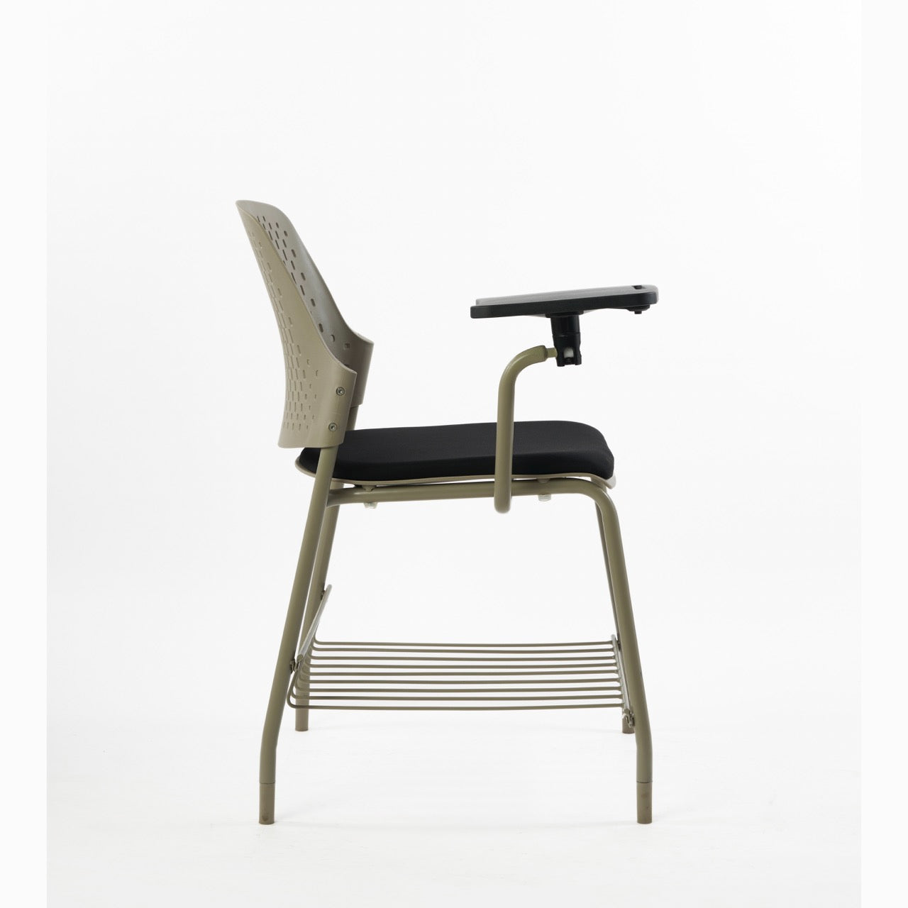 Kepler Brooks Cosmo Training Chair with Under Storage , Cushion and Writing Pad ( Multi Color )