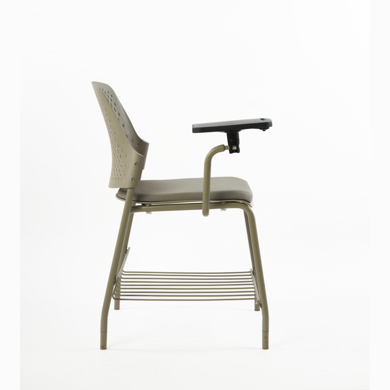 Kepler Brooks Cosmo Training Chair with Under Storage , Cushion and Writing Pad ( Multi Color )
