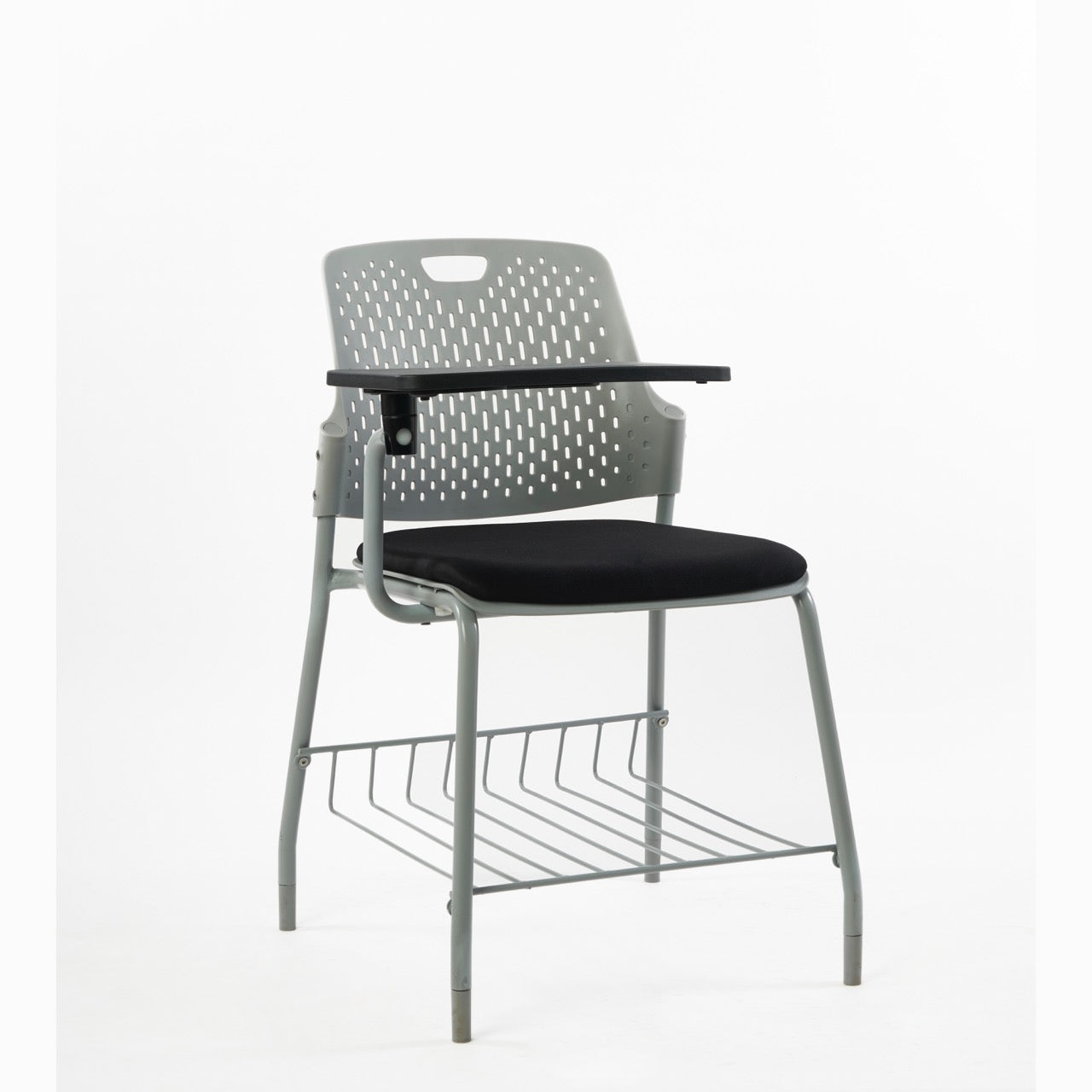 Kepler Brooks Cosmo Training Chair with Under Storage , Cushion and Writing Pad ( Multi Color )