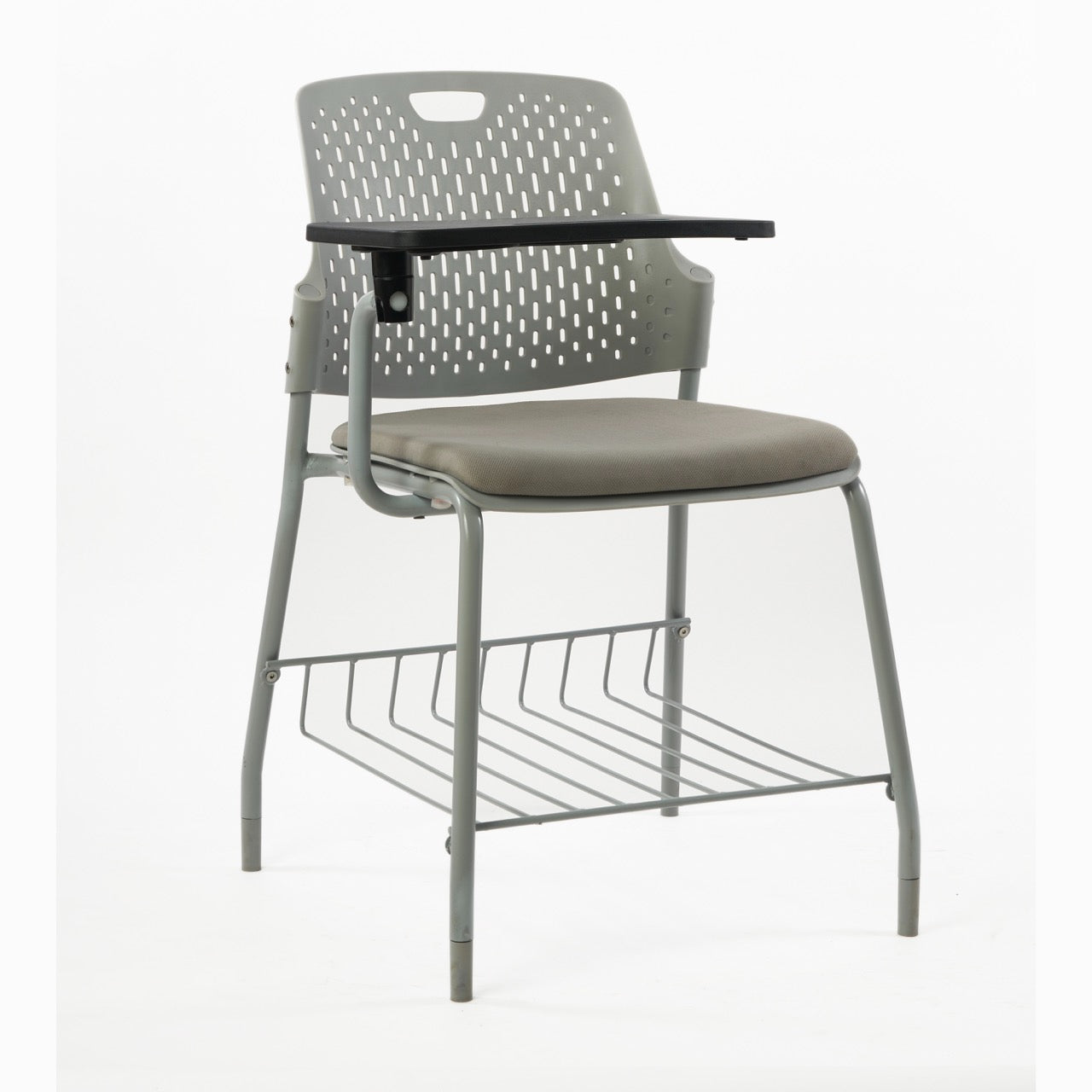 Kepler Brooks Cosmo Training Chair with Under Storage , Cushion and Writing Pad ( Multi Color )