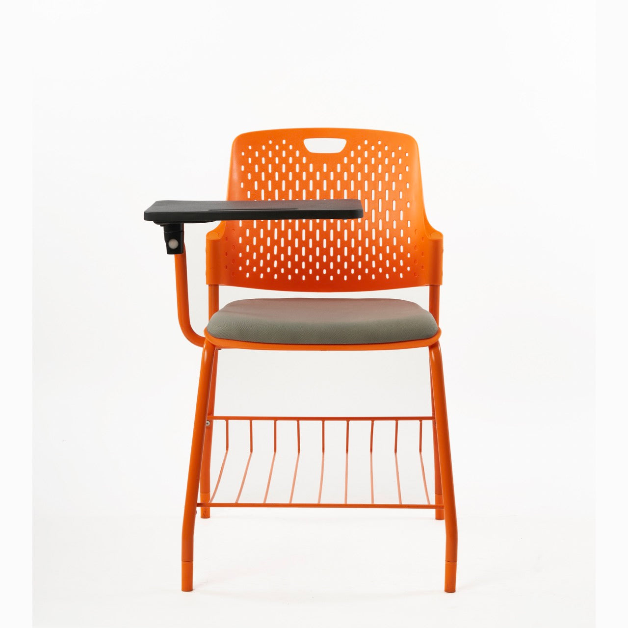 Kepler Brooks Cosmo Training Chair with Under Storage , Cushion and Writing Pad ( Multi Color )