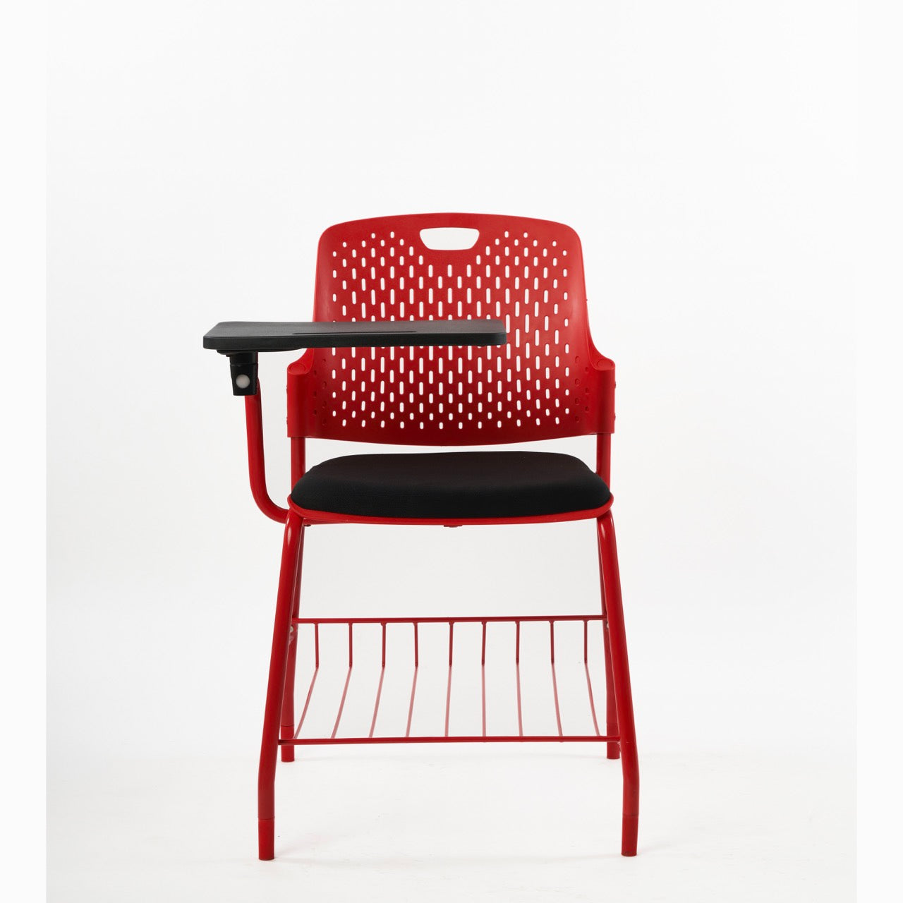 Kepler Brooks Cosmo Training Chair with Under Storage , Cushion and Writing Pad ( Multi Color )