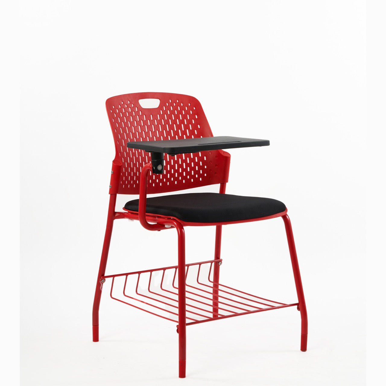Kepler Brooks Cosmo Training Chair with Under Storage , Cushion and Writing Pad ( Multi Color )