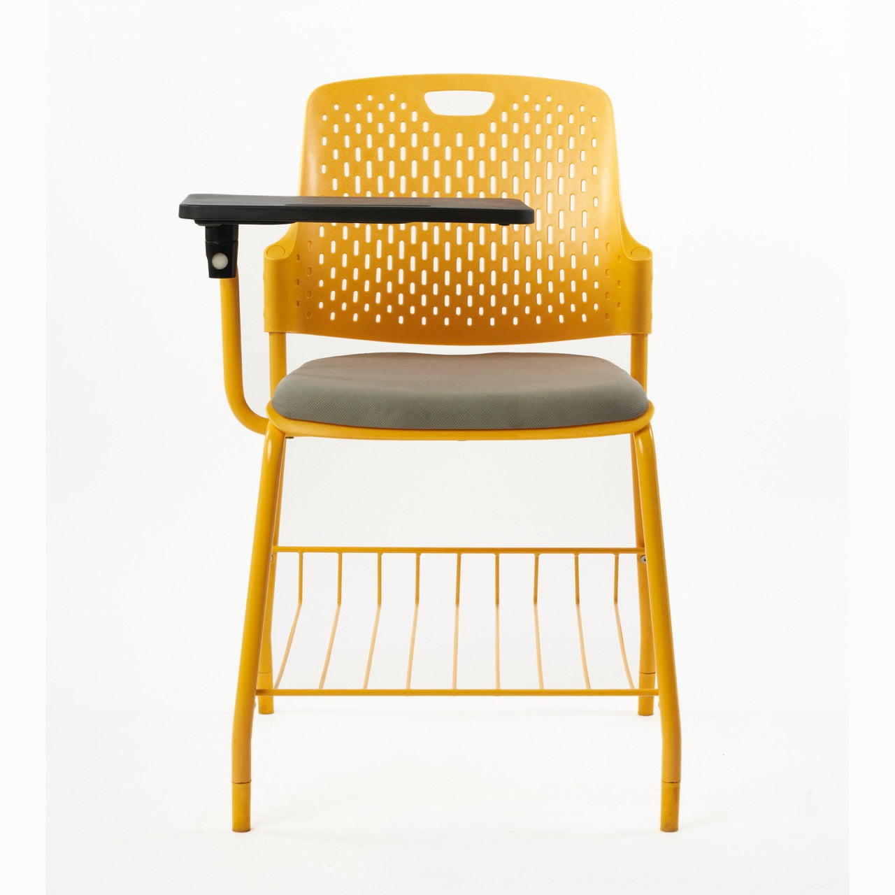 Kepler Brooks Cosmo Training Chair with Under Storage , Cushion and Writing Pad ( Multi Color )