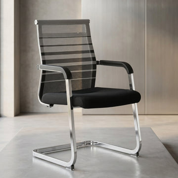 Kepler Brooks Serra Visitor Chair with Metal Frame