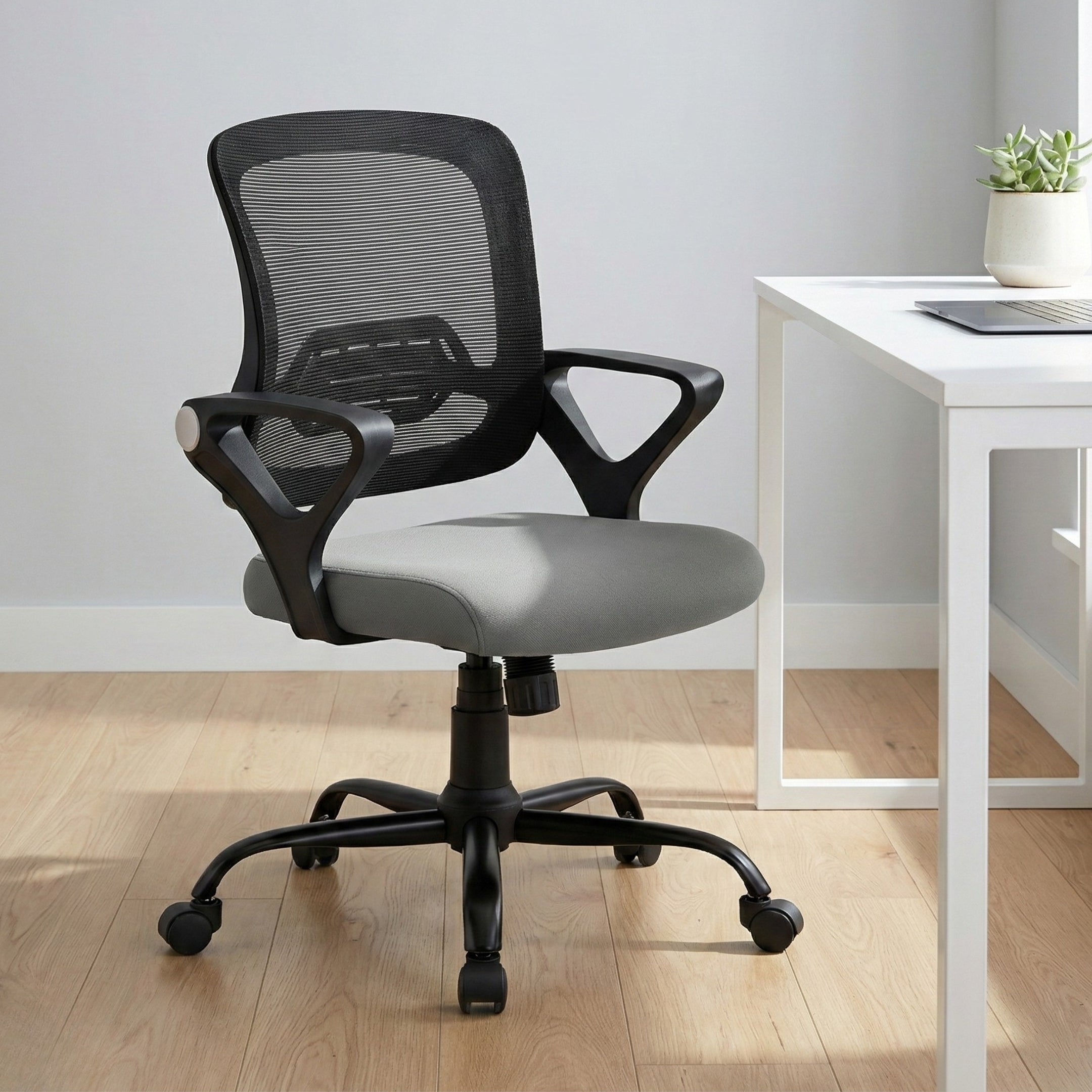 Kepler Brooks Elva Mid Back Office Chair (Black)