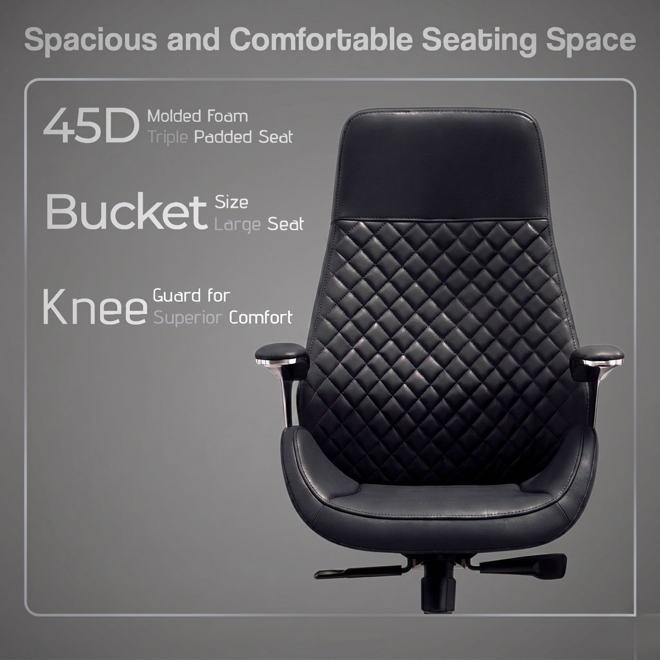 Kepler Brooks Atlas Premium High Back Leatherette Office Chair