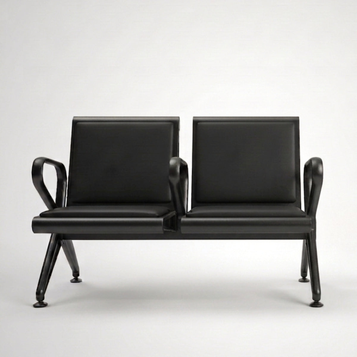 Kepler Brooks Trinity Waiting Chair with Centre Arms and Cushion